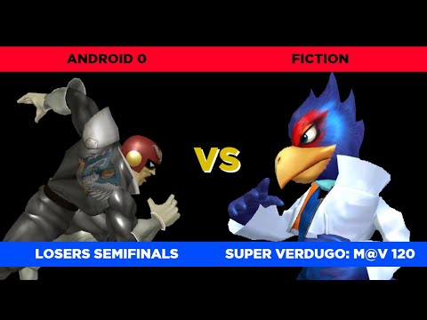 Android 0 (C. Falcon) vs. Fiction (Falco) - Losers Semifinals | Super Verdugo: M@V 120 SSBM