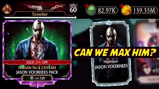 MK Mobile. I Opened Jason Voorhees Pack until I MAXED Relentless Jason. That Was INSANE!