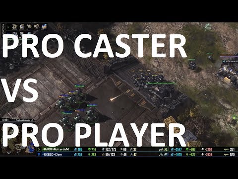 Starcraft 2 - PRO CASTER VS PRO PLAYER - PvT - RotterdaM vs Clem on Port Aleksander