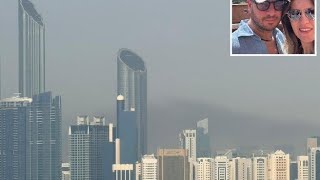 Coppia bergamasca bloccata ad Abu Dhabi: il video dei droni colpiti sopra di loro