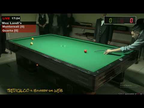 QUARTA vs MONTEREALI -  seconda parte 2°TROFEO BILIARDO MAX LANDI'S 2016 @TREDICALCIO
