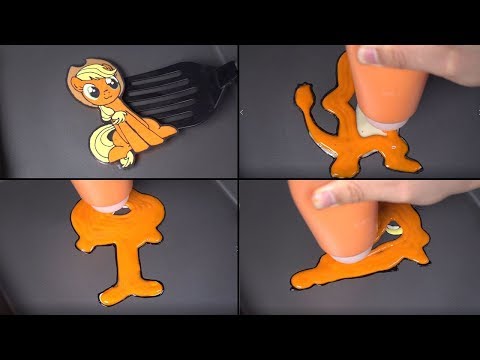 Orange Pancake Art Challenge - my little pony, Charmander, Garfield, The Amazing World of Gumball