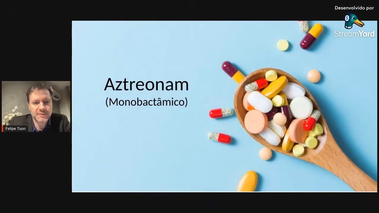 Curso de Antibióticos (aula#8) - Monobactâmicos (aztreonam)