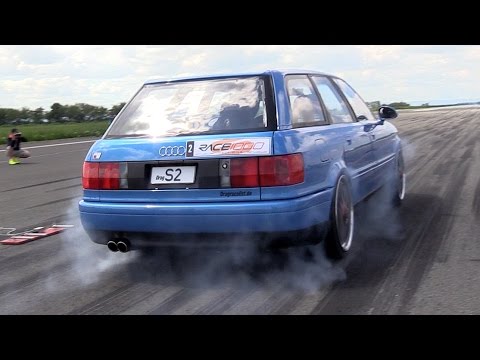 [SLEEPER!] 800HP Audi S2 Avant FROM HELL!! Insane QUATTRO Burnouts!