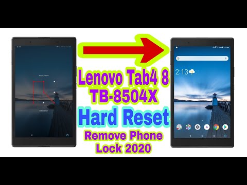 Lenovo Tab4 8(TB-8504X)Hard Reset||Remove Phone Lock 2020||Unlock Pattern/Pin/Password 100% Working