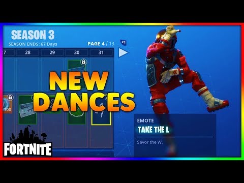 Fortnite *NEW* Dances ft: take the L, best mates, the robot