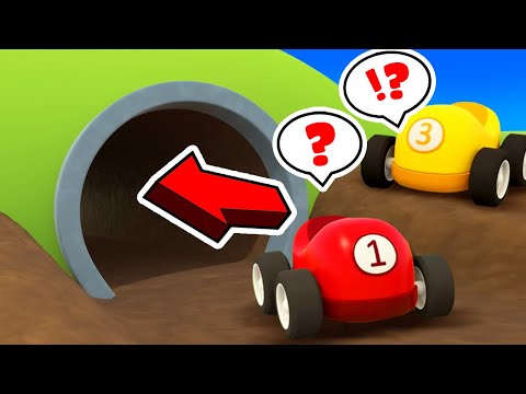 Die Helfer Autos Cartoon - Der Tunnel. Lehrreicher Zeichentrick für Kinder auf Deutsch