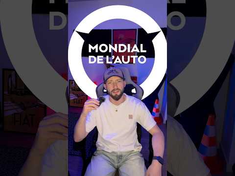 Un motard au MONDIAL DE L'AUTO 🤯  #moto #automobile #cars #voiture #mondialdelauto