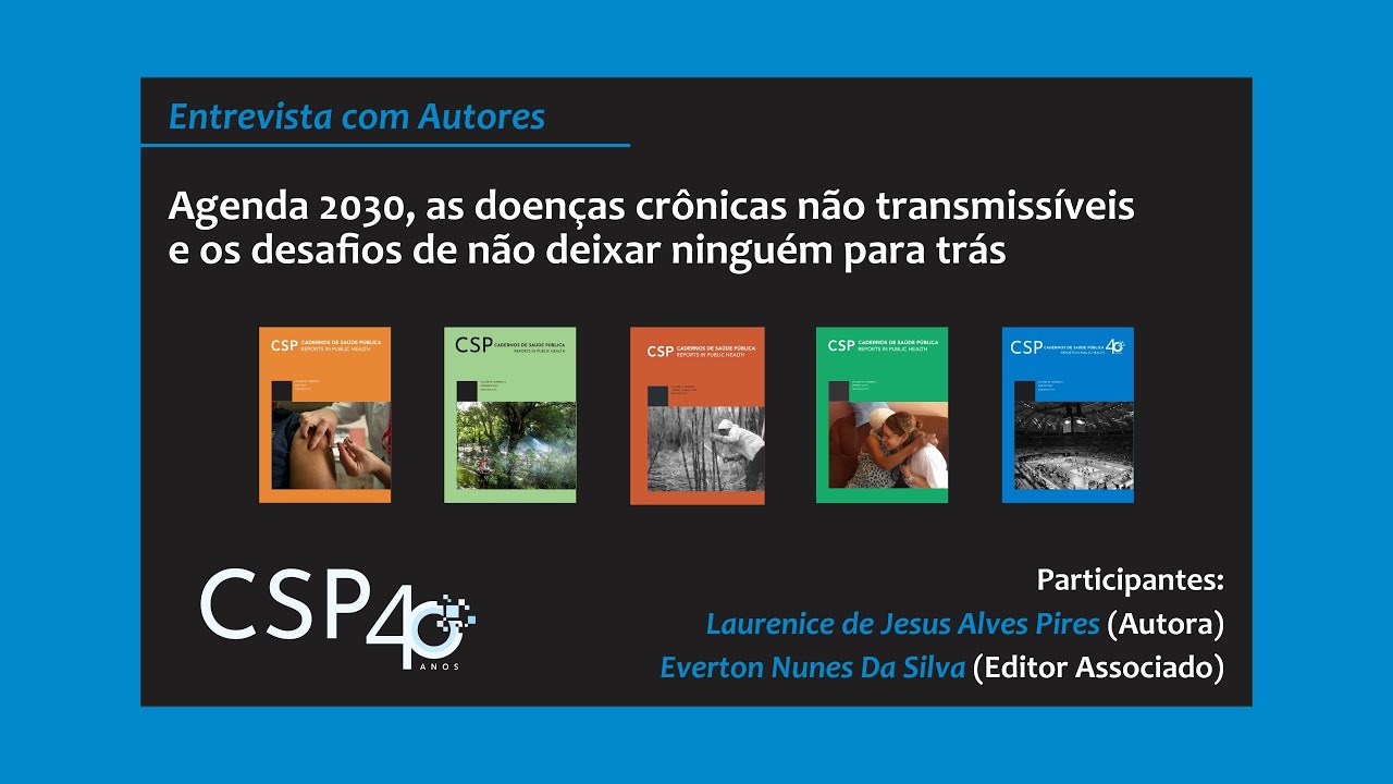 Agenda 2030, as doenças crônicas não transmissíveis e os desafios de não deixar ninguém para trás