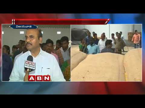 Minister Prathipati Pulla Rao sudden inspection at Gollapudi market yard godown