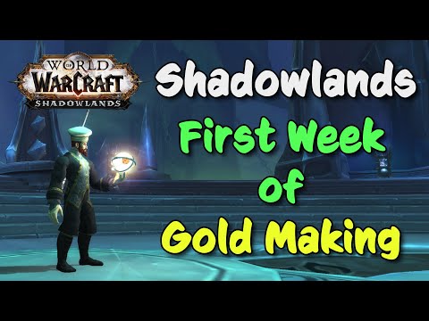 Shadowlands - Week 1 Gold Making | Eternal Crystal Bottlenecks & Tailoring Legendary Base Mats