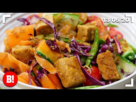 Protein Packed Thai Tempeh Salad - BOSH! LIVE