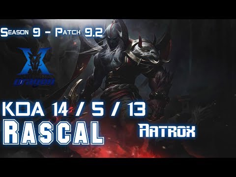 KZ Rascal AATROX vs VIKTOR Top - Patch 9.2 KR Ranked