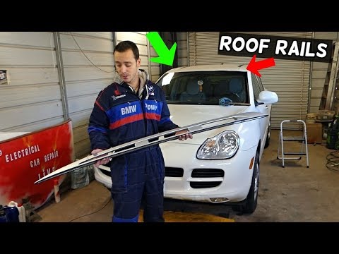 PORSCHE CAYENNE ROOF RACK RAILS INSTALLATION CAYENNE S TURBO