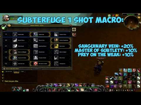♣ Sensus - WoW Rogue Guide - Rogue One Shot Macros/PvP Montage WoW MoP Rogue PvP Patch 5.2/5.3/5.4