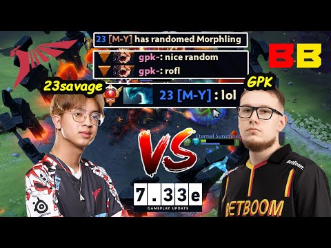 Talon 23savage Morphling  vs Betboom GPK Primal Beast TOP1 MMR - New Patch 7.33E Dota 2 Server SEA