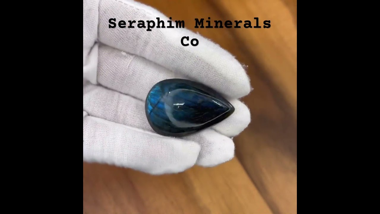 Blue Labradorite Teardrop Cabochon #Shopping #crystals #Jewelry