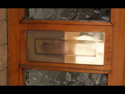 How to clean a Tarnished Brass Letterplate