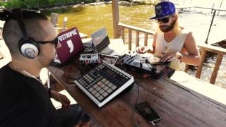 Outdoor Session : Maschine Live BeatMaking by ApoStrophe' / DJ Strategik