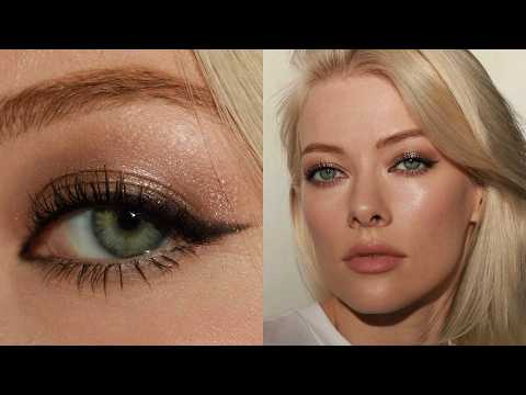Easiest Sparkly Eye Makeup — 5-Min Glitter Tutorial | Elena Rachitskaya