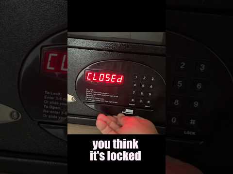 Cruise ship and hotel safe hack!!!