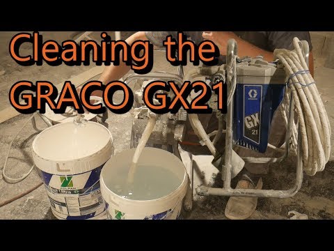Cleaning the GRACO GX21