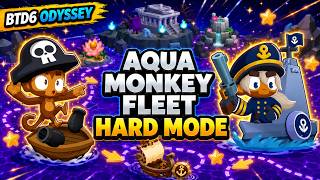 BTD6 Odyssey | Hard Mode | Aqua Monkey Fleet (Social Season Edition)