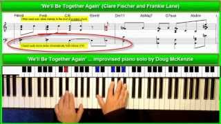 'We'll Be Together Again' - Jazz piano tutorial