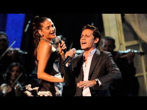 Natalia Jiménez y Marc Anthony cantando “Recuérdame” | Premios Juventud