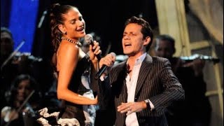 Natalia Jiménez y Marc Anthony cantando “Recuérdame” | Premios Juventud