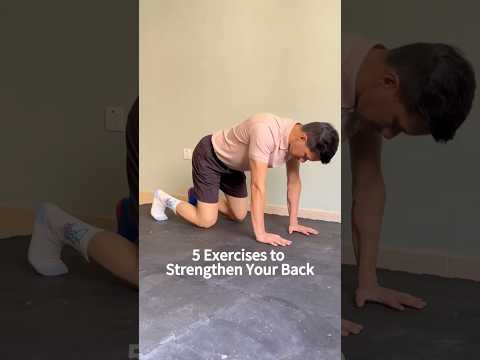 5 Exercises to Strengthen Your BACK!! 🔥🔥🔥 #backpain #backpainexercises #physicaltherapy