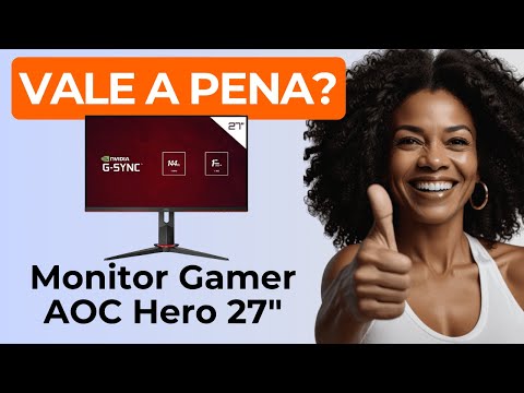 Monitor Gamer AOC Hero 27 - 144Hz, 1ms, G-Sync e Painel IPS - Review Completo