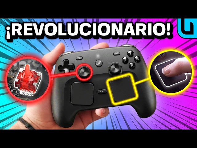Vídeo relacionado con SFGSUP Mando Inalámbrico para PS5/PC/Steam Deck,con Joystick&Gatillo Efecto Hall/8 Colore iluminación RGB/Giroscopio 6 Ejes/Turbo/Doble Vibración/Programable/Empuñadura Antideslizante/Batería 1500 mAh