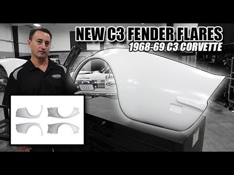 C3  Fiberglass Fender Flare Kit for 1968-69 C3 Corvettes - Detroit Speed