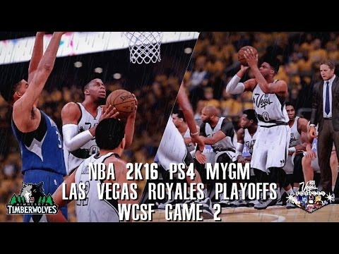 NBA 2K16 PS4 Las Vegas MYGM Playoffs WCSFG2 - WHO'S STOPPING THE MVP!?
