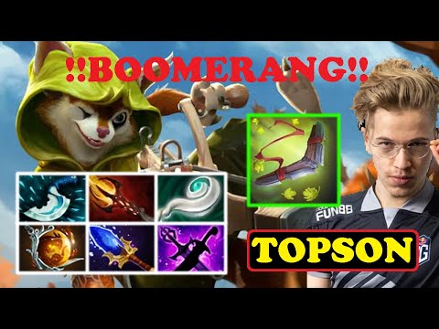 TOPSON ONE OF THE WORLD BEST MID | HOODWINK NEW AGHANIM BOOMERANG MAGICAL BURST BUILD | DOTA2ORBS