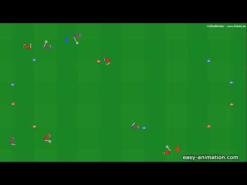 Übung: 1 gegen 1 mit Gegner im Rücken