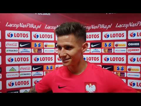 Patryk Klimala (Jagiellonia) przed meczem reprezentacji Polski U-21 z Estonią || 9.09.2019