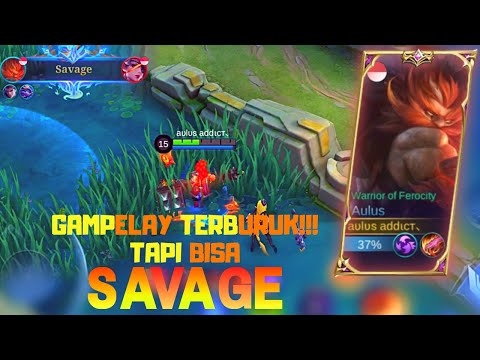 GAMEPLAY AULUS TERBURUK!!! TAPI KO SAVAGE?!! | BUILD AULUS 2022 | GAMEPLAY AULUS | Mobile Legends