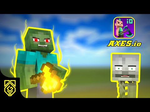 MONSTER SCHOOL: AXES.io CHALLENGE - Minecraft Animation