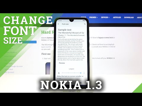 How to Change Font Size in NOKIA 1.3 – Font Settings