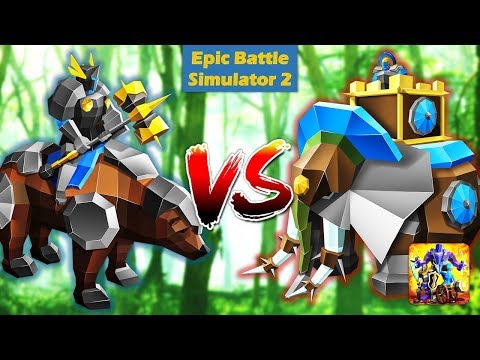 Epic Battle Simulator 2 | 120 BEAR RIDERS VS 120 WAR ELEPHANTS!