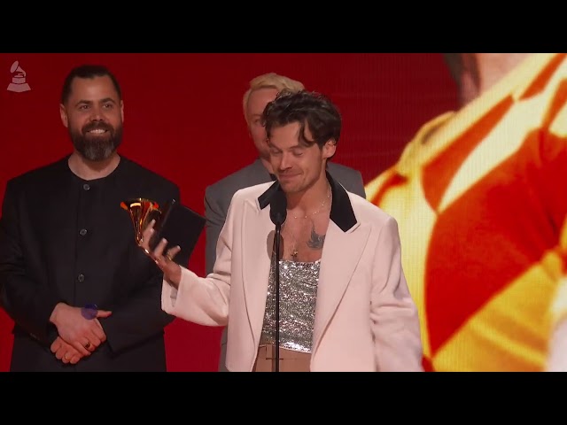 HARRY STYLES Wins Album Of The Year For 'HARRY'S HOUSE' |  2023 GRAMMYs Acceptance Speech