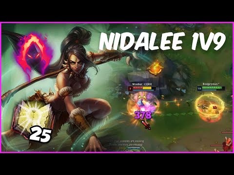 Just a Casual Nidalee 1v9 | ScrubNoob