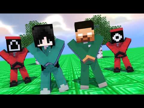 MONSTER SCHOOL : SQUID GAME DUN DUN DANCE (HEROBRINE AND SADAKO) - MINECRAFT ANIMATION