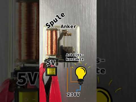 Wie funktioniert ein Relais? - #Shorts