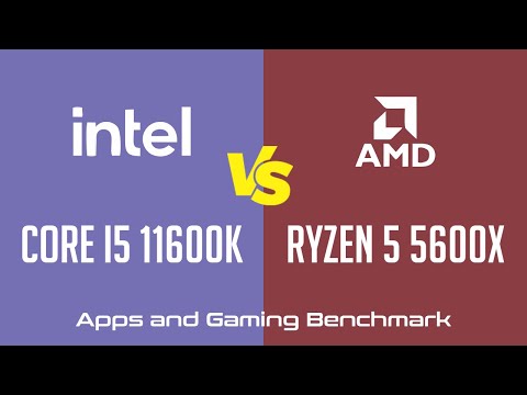 Intel Core i5 11600K vs AMD Ryzen 5 5600X - Apps & Gaming Benchmark (RTX 3090)
