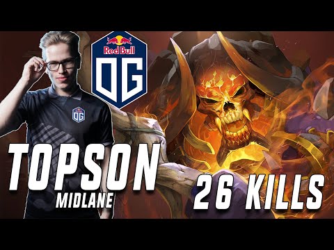 OG.Topson 26 kill game SUPER AGGRESSIVE GAMEPLAY 7.26c