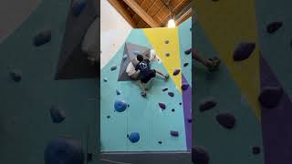 White v8 at Movement Dallas the Hill #bouldering #climbing #rockclimbing