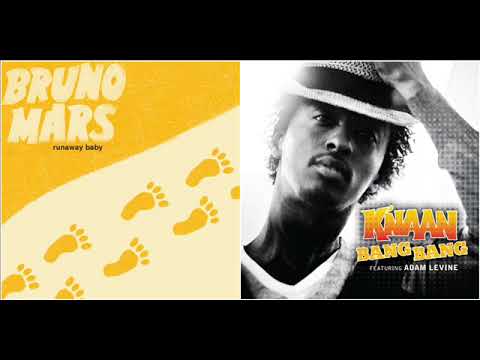 Bruno Mars X K'naan & Adam Levine - Runaway Baby X Bang Bang (Wafer Stick Mashup)